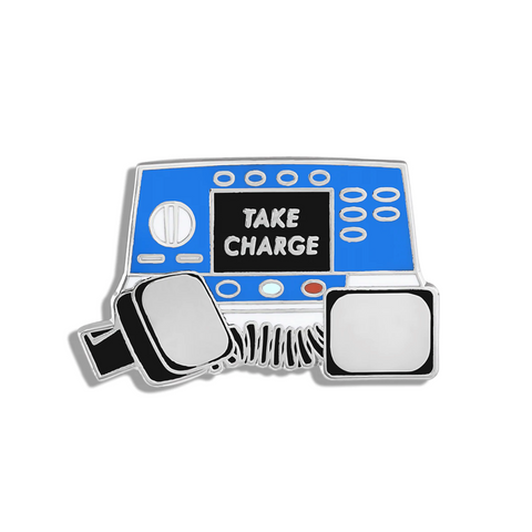 Take Charge Enamel Pin by V Coterie