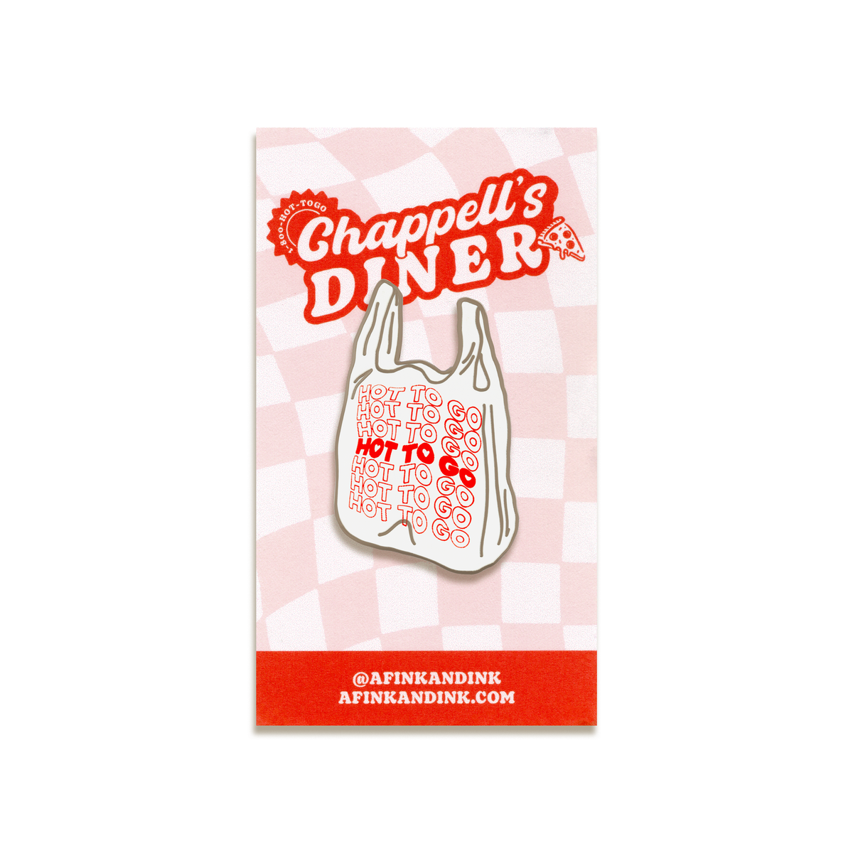 Hot To Go Enamel Pin by A Fink & Ink