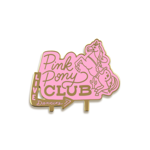 Pink Pony Club Enamel Pin by A Fink & Ink