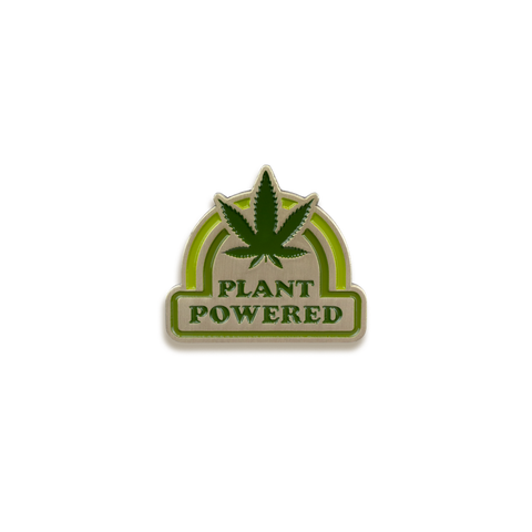 Plant Powered Enamel Pin by Amanda Weedmark