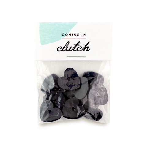 Replacement Clutches · Rubber Heart, Black