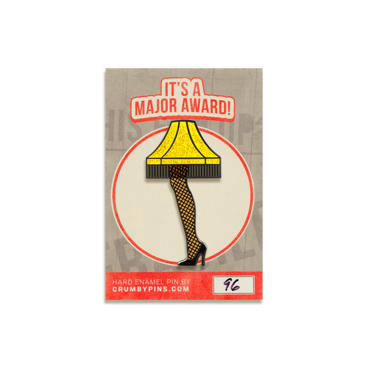 Leg Lamp Enamel Pin by Crumby Pins