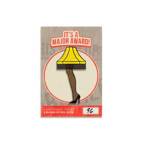 Leg Lamp Enamel Pin by Crumby Pins