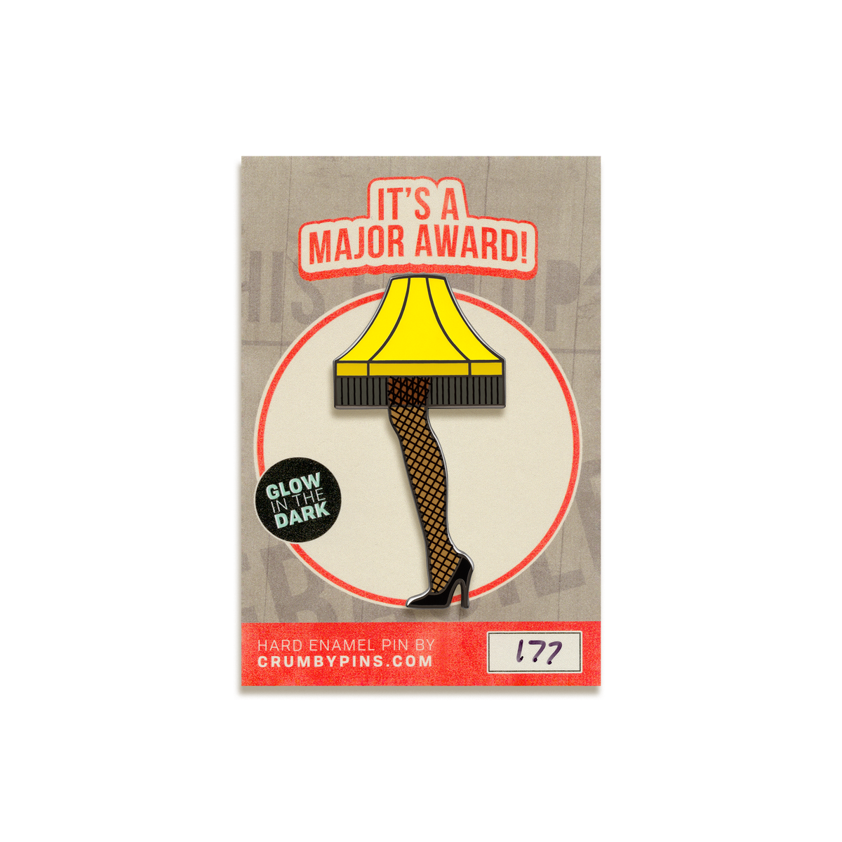 Leg Lamp Enamel Pin by Crumby Pins