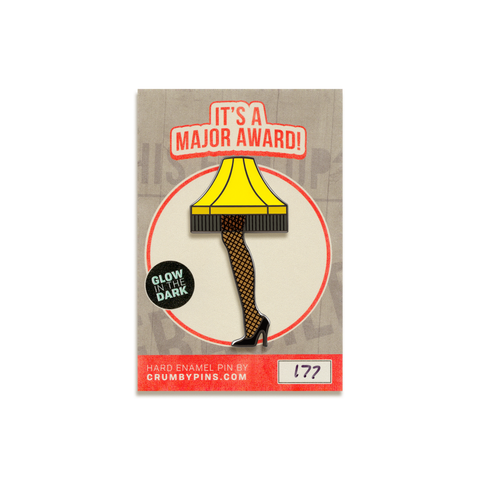 Leg Lamp Enamel Pin by Crumby Pins