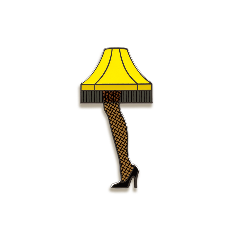 Leg Lamp Enamel Pin by Crumby Pins