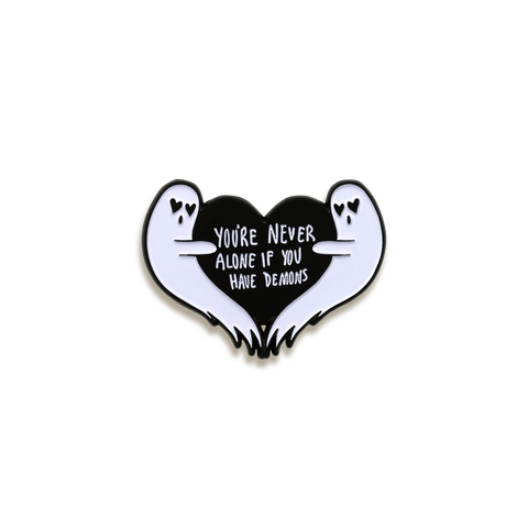 You're Never Alone Enamel Pin by Ectogasm