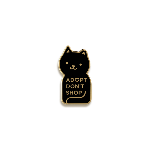 Adopt Don't Shop Enamel Pin by Everyday Olive