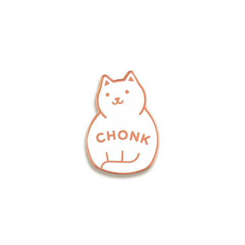 Chonk Enamel Pin by Everyday Olive · White