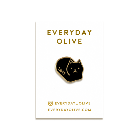 Loaf Cat Enamel Pin by Everyday Olive