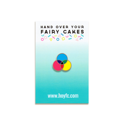 CMYK Enamel Pin by Hand Over Your Fairy Cakes