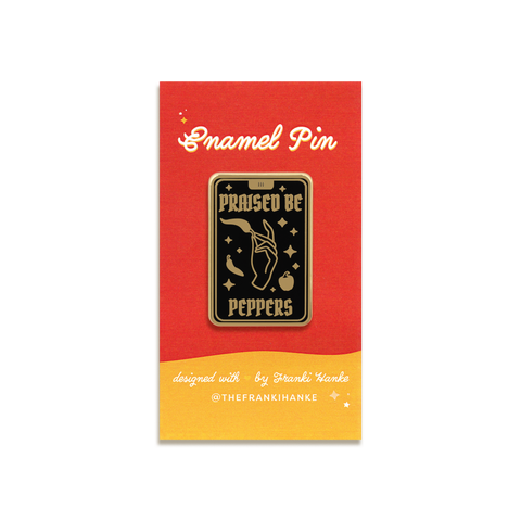 Pepper Tarot Card Enamel Pin by Franki Hanke