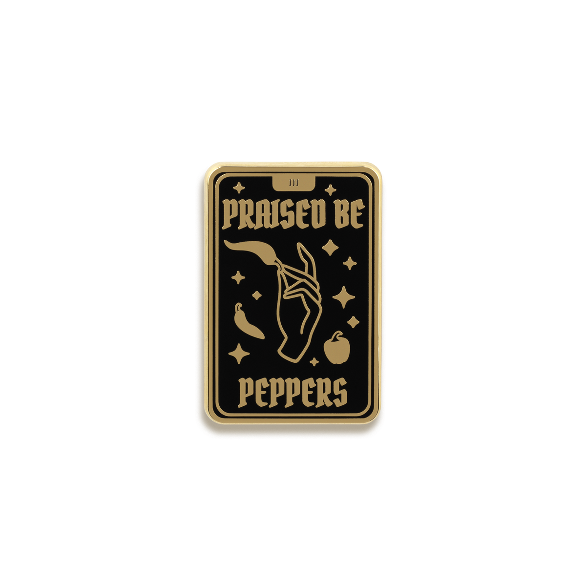 Pepper Tarot Card Enamel Pin by Franki Hanke