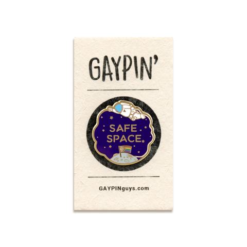 Safe Space Enamel Pin by GAYPIN'