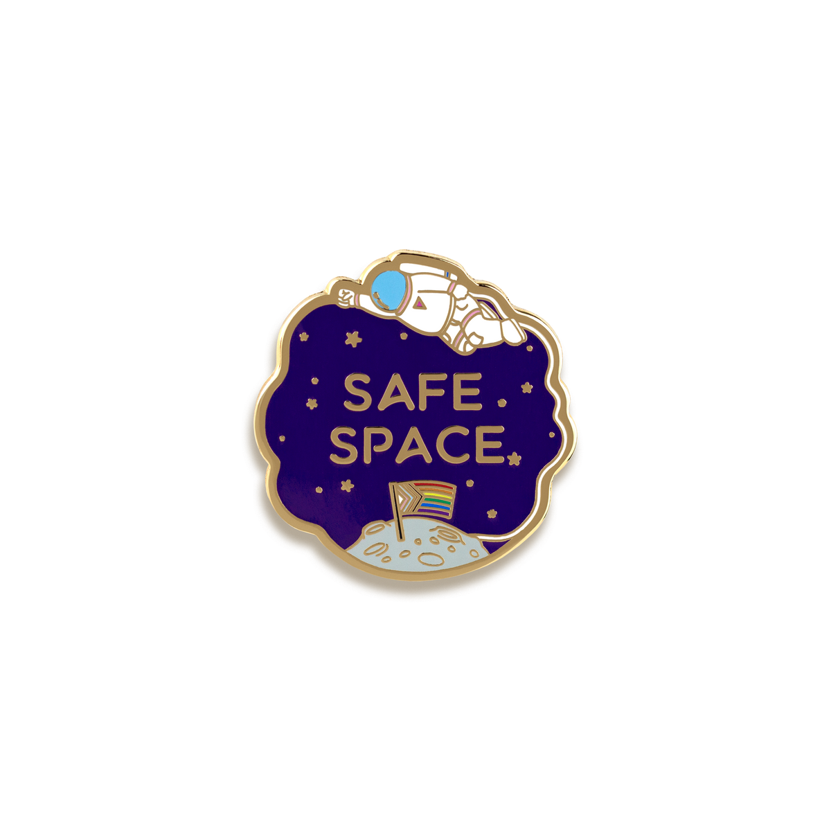 Safe Space Enamel Pin by GAYPIN'