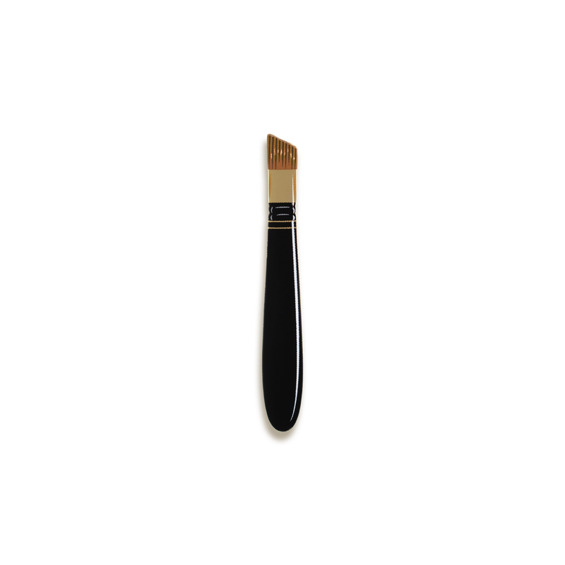 Paint Brush Enamel Pin by The Gray Muse · Angle