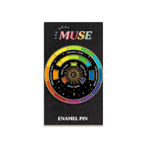 Color Wheel Enamel Pin by The Gray Muse