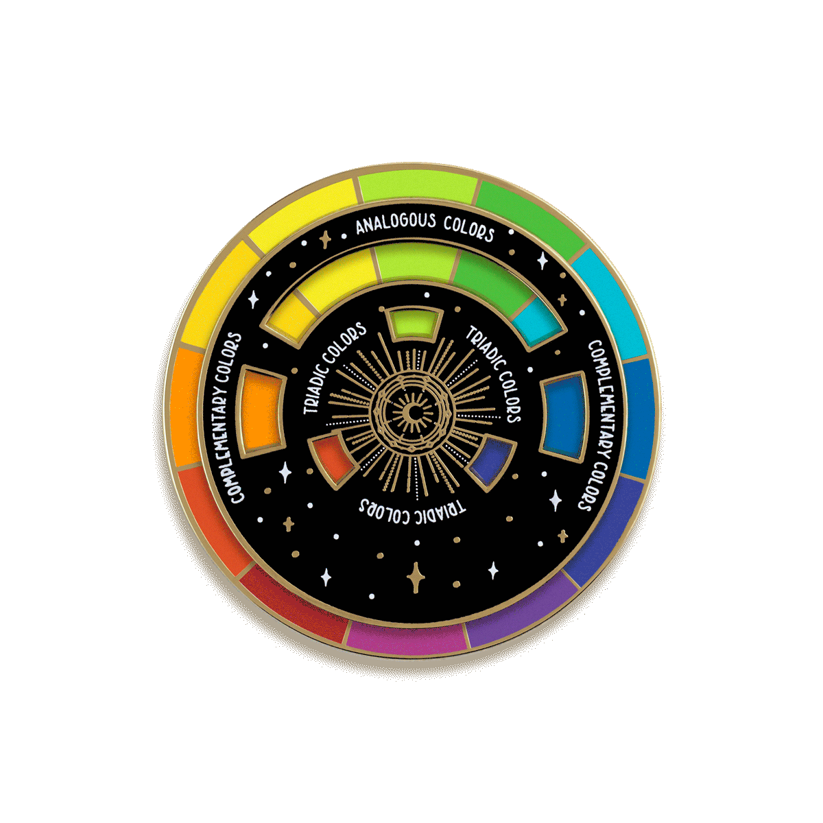 Color Wheel Enamel Pin by The Gray Muse