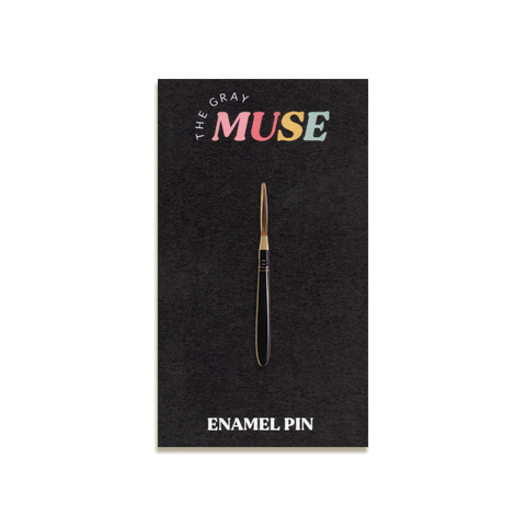 Paint Brush Enamel Pin by The Gray Muse · Rigger