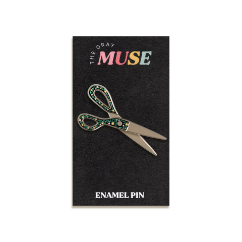 Scissors Enamel Pin by The Gray Muse