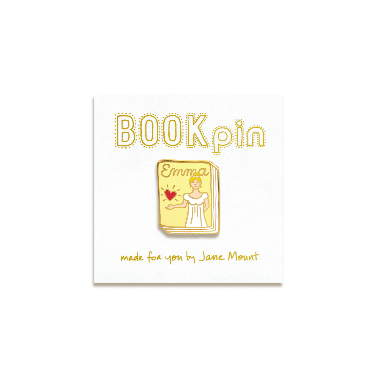 Emma Enamel Pin by Ideal Bookshelf