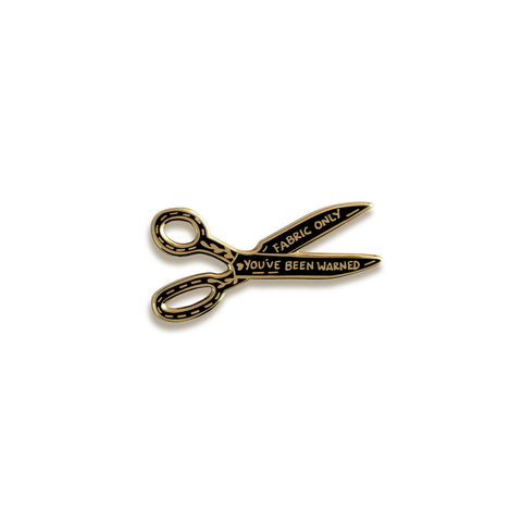 Fabric Scissors Enamel Pin by Justine Gilbuena