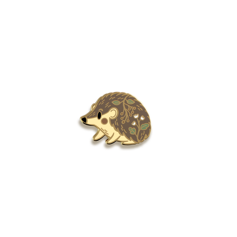 Hedgehog Enamel Pin by Justine Gilbuena