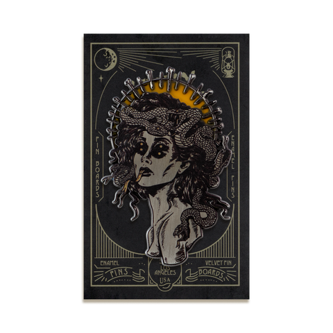 Glowing Medusa Enamel Pin by Lively Ghosts