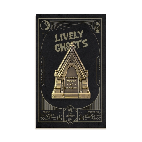 In Memoriam Enamel Pin by Lively Ghosts