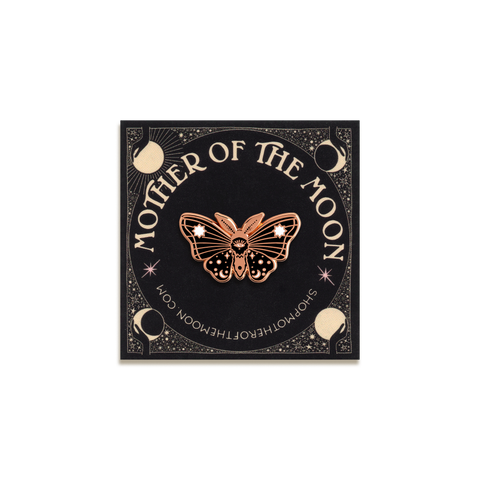 Moth of the Moon Enamel Pin by Mother of the Moon