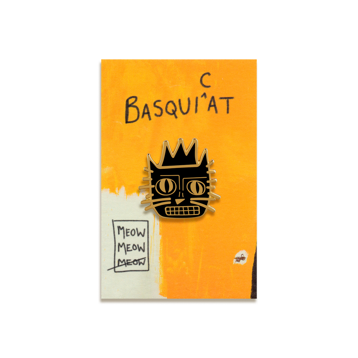 BasquiCat Enamel Pin by Niaski