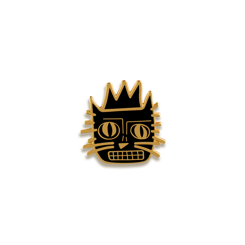 BasquiCat Enamel Pin by Niaski