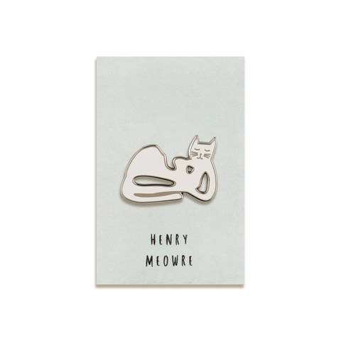 Henry Meowre Enamel Pin by Niaski