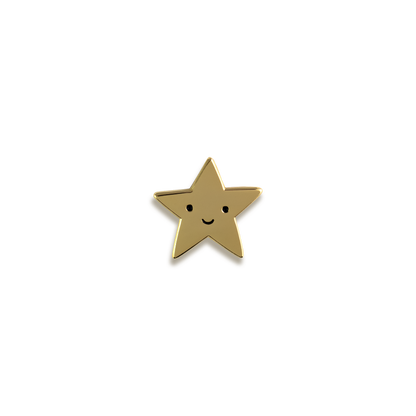 Gold Star Enamel Pin by Night Owl Paper Goods