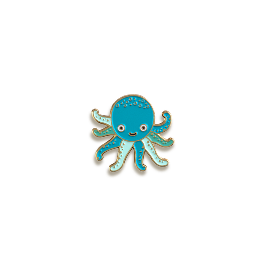 Octopus Enamel Pin by Night Owl Paper Goods