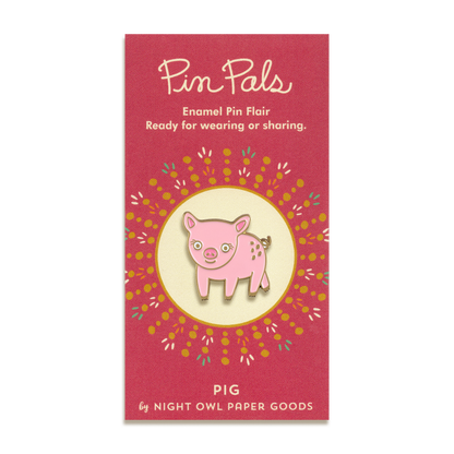 Pig Enamel Pin by Night Owl Paper Goods