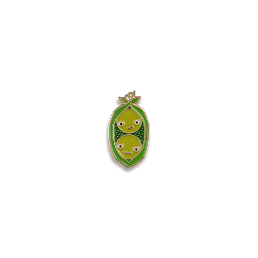 Two Peas in a Pod Enamel Pin by Night Owl Paper Goods