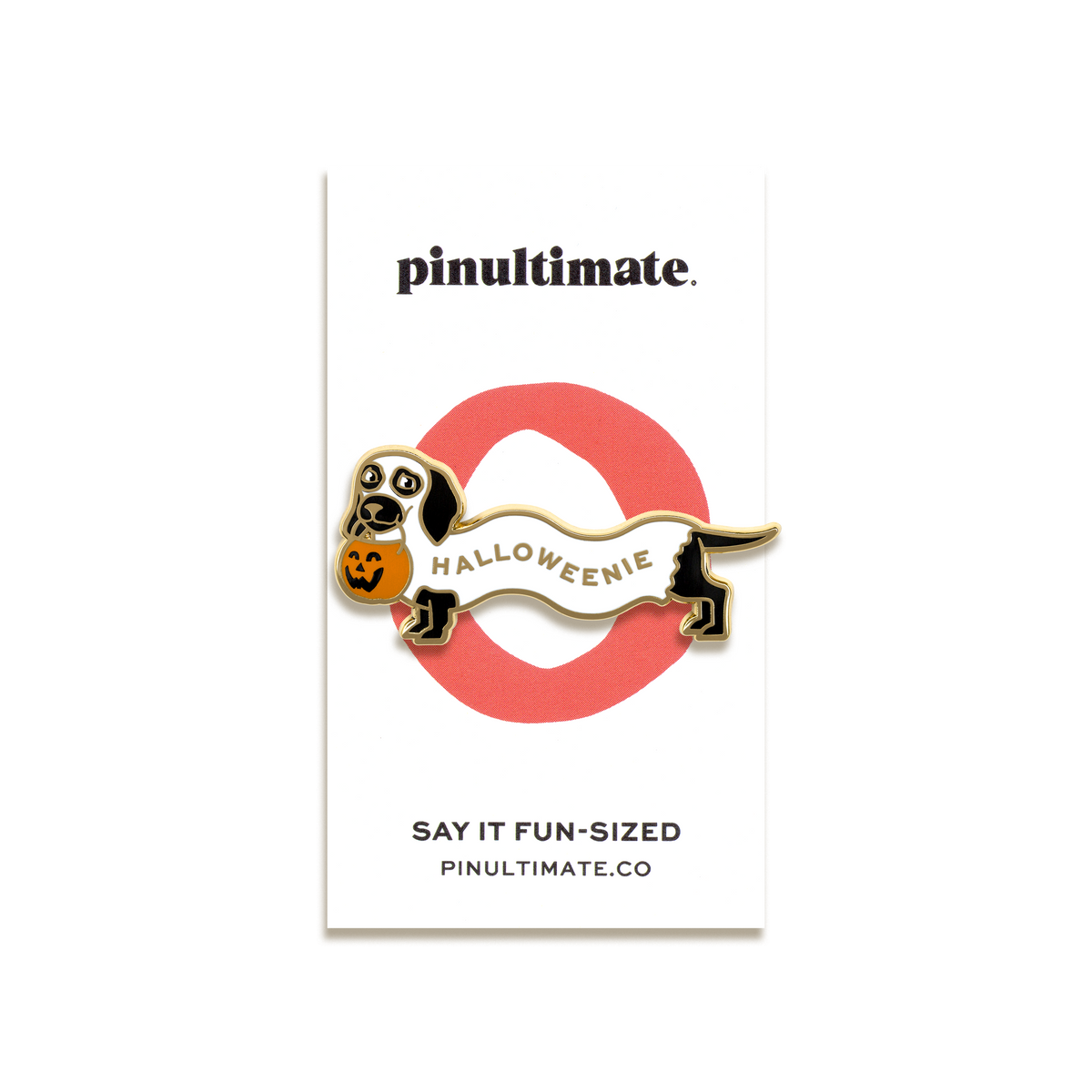 Halloweenie Enamel Pin by Pinultimate