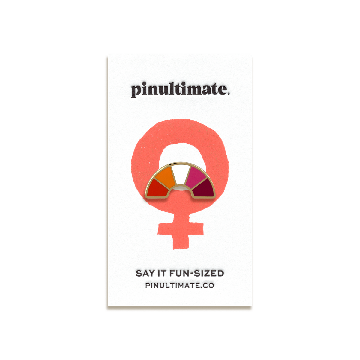 Lesbian Pride Enamel Pin by Pinultimate
