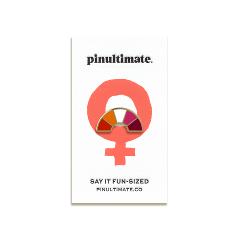 Lesbian Pride Enamel Pin by Pinultimate