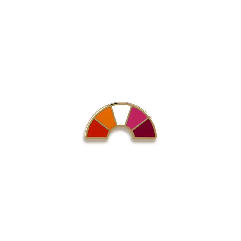 Lesbian Pride Enamel Pin by Pinultimate