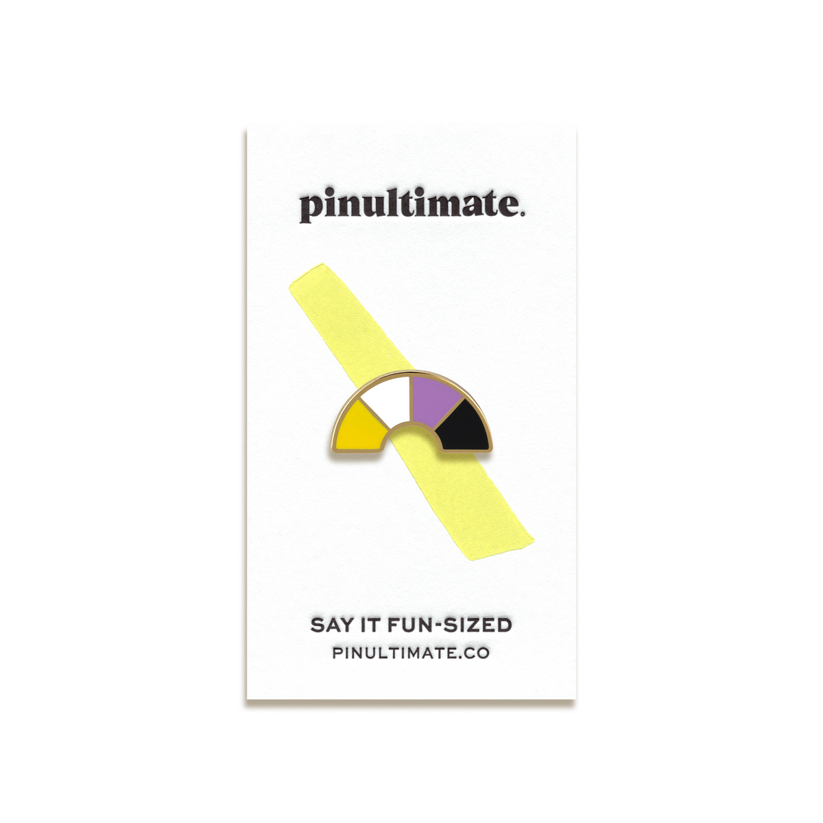 Nonbinary Pride Enamel Pin by Pinultimate