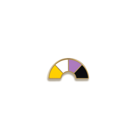 Nonbinary Pride Enamel Pin by Pinultimate