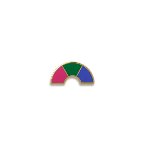 Polysexual Pride Enamel Pin by Pinultimate