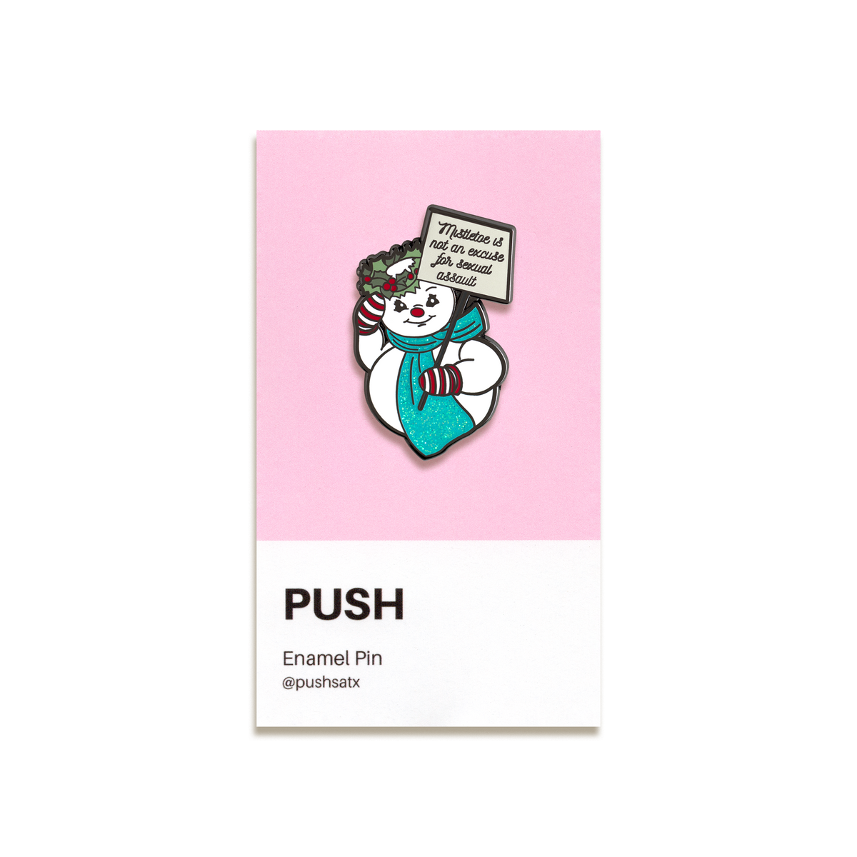 Mistletoe Enamel Pin by Push
