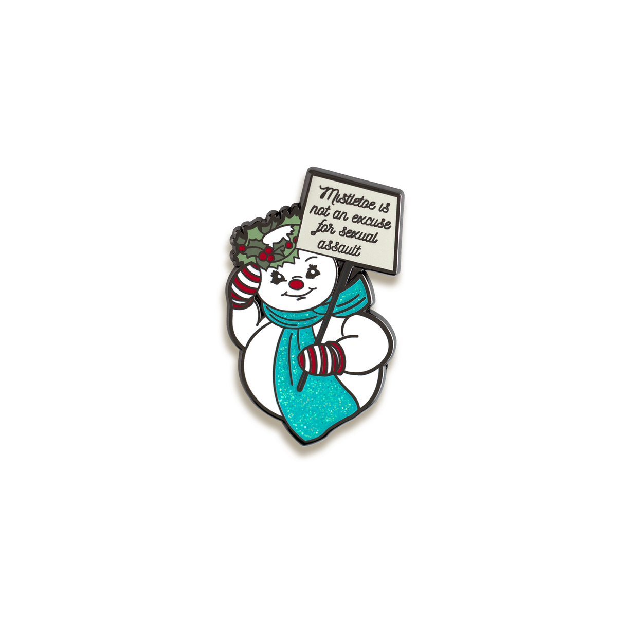 Mistletoe Enamel Pin by Push
