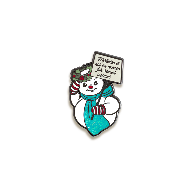 Mistletoe Enamel Pin by Push