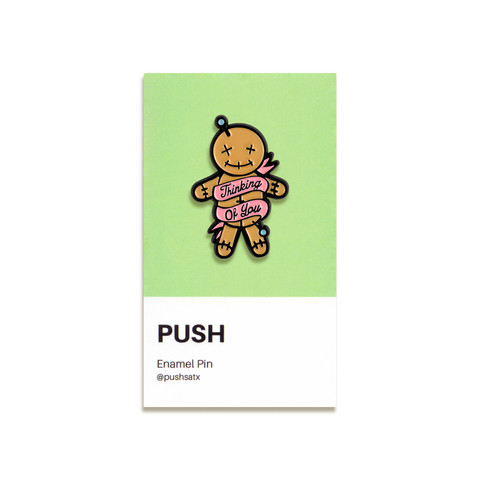 Voodoo Doll Enamel Pin by Push
