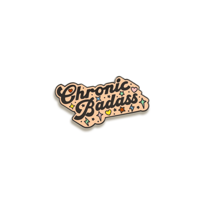 Chronic Badass Enamel Pin by Punky Pins