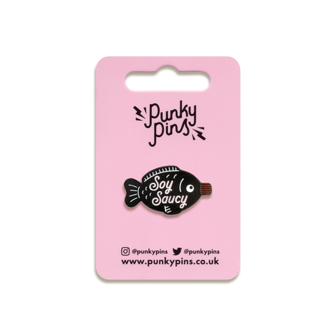 Soy Saucy Enamel Pin by Punky Pins